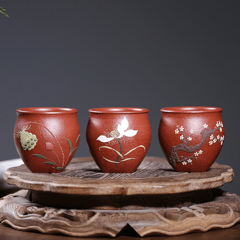 Handmade Yixing Zisha Master Tea Cup [Xi Ke] Gift Set - YIQIN TEA HOUSE | yiqinteahouse.com | tea cup, teaware