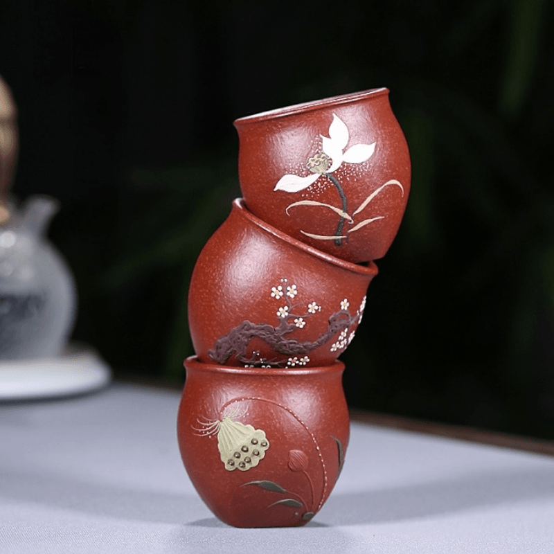 Handmade Yixing Zisha Master Tea Cup [Xi Ke] Gift Set - YIQIN TEA HOUSE | yiqinteahouse.com | tea cup, teaware