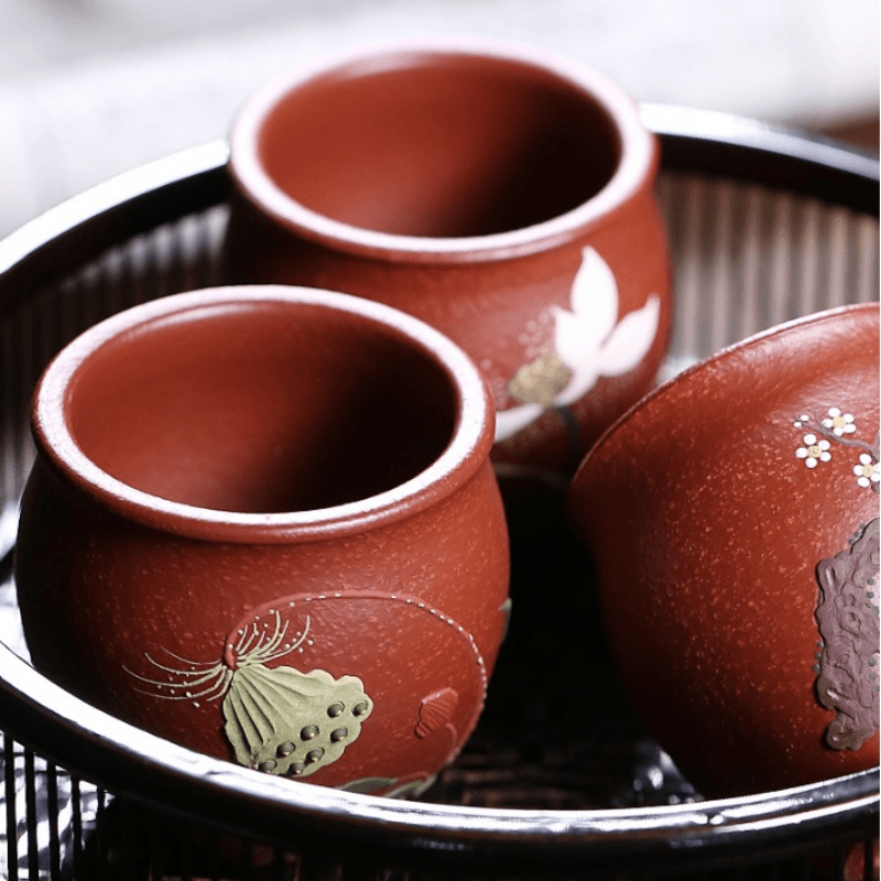 Handmade Yixing Zisha Master Tea Cup [Xi Ke] Gift Set - YIQIN TEA HOUSE | yiqinteahouse.com | tea cup, teaware