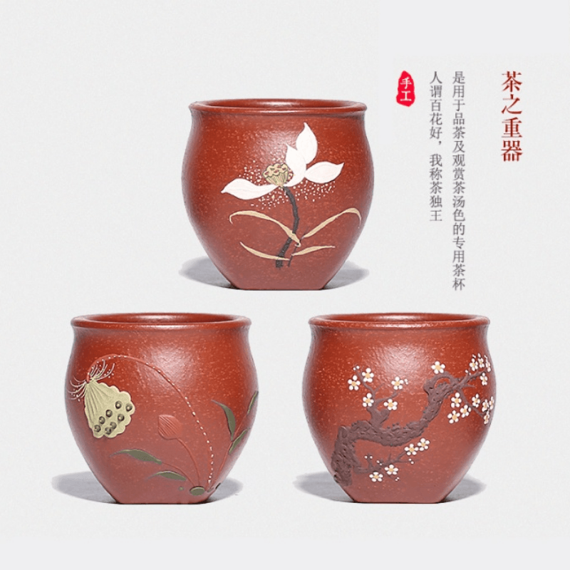 Handmade Yixing Zisha Master Tea Cup [Xi Ke] Gift Set - YIQIN TEA HOUSE | yiqinteahouse.com | tea cup, teaware