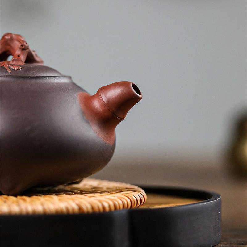 Handmade Yixing Zisha Teapot [Three Friends of Winter] (Zi Ni - 220ml) - YIQIN TEA HOUSE | yiqinteahouse.com | 200-300ml, teapot, teapot hot picks, teaware, zisha teapot