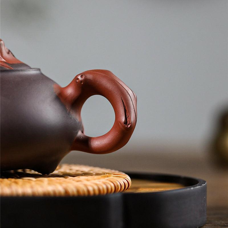 Handmade Yixing Zisha Teapot [Three Friends of Winter] (Zi Ni - 220ml) - YIQIN TEA HOUSE | yiqinteahouse.com | 200-300ml, teapot, teapot hot picks, teaware, zisha teapot