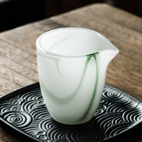 Ink Paint Jade Porcelain/Green Paint Emerald Zhijue Tea Cup 50ml - YIQIN TEA HOUSE | yiqinteahouse.com | tea cup, teaware