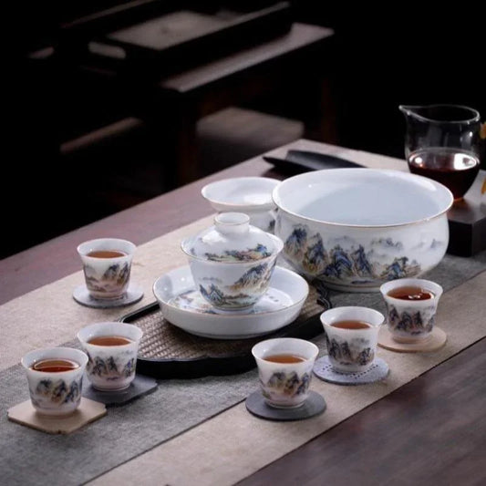 jingdezhen-qianli-jiangshan-ceramic-12pcs-tea-set-tea-caddy-yiqin-tea-house-yiqinteahouse-com-1 - YIQIN TEA HOUSE 一沁茶舍 yiqinteahouse.com