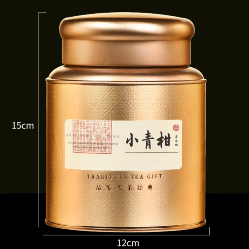 Mandarin Puer (Yunnan Shu Puer x Xinhui Mandarin) Canned Gift Set 500g - YIQIN TEA HOUSE | yiqinteahouse.com | dark tea, mandarin puer, tea