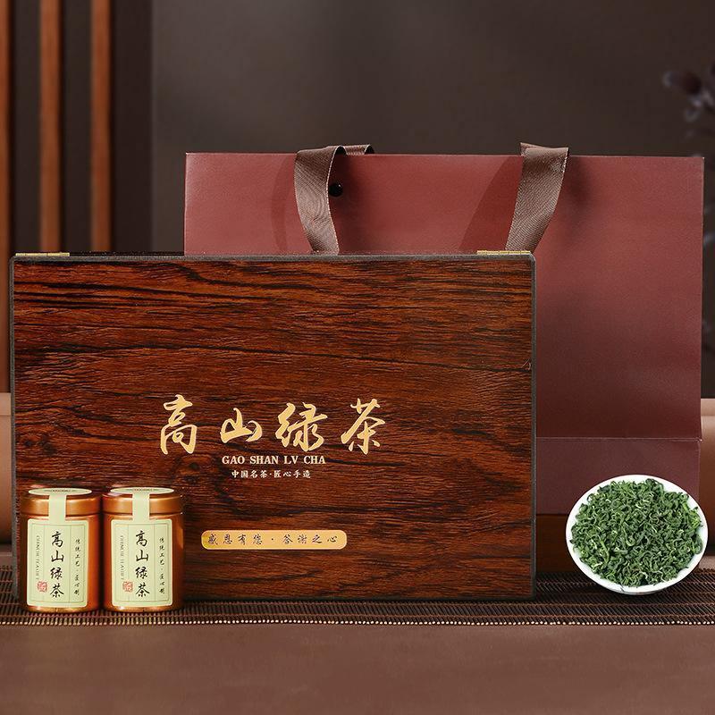 [Mountain Green Tea] Wooden Gift Box Set | [高山绿茶] 木盒礼盒装120g - YIQIN TEA HOUSE 一沁茶舍 | yiqinteahouse.com