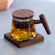 将图片加载到图库查看器，Mountain/Snow Mountain Glass Tea Mug | 观山/雪山玻璃茶水分离泡茶杯 - YIQIN TEA HOUSE 一沁茶舍  |  yiqinteahouse.com

