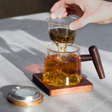 将图片加载到图库查看器，Mountain/Snow Mountain Glass Tea Mug | 观山/雪山玻璃茶水分离泡茶杯 - YIQIN TEA HOUSE 一沁茶舍  |  yiqinteahouse.com
