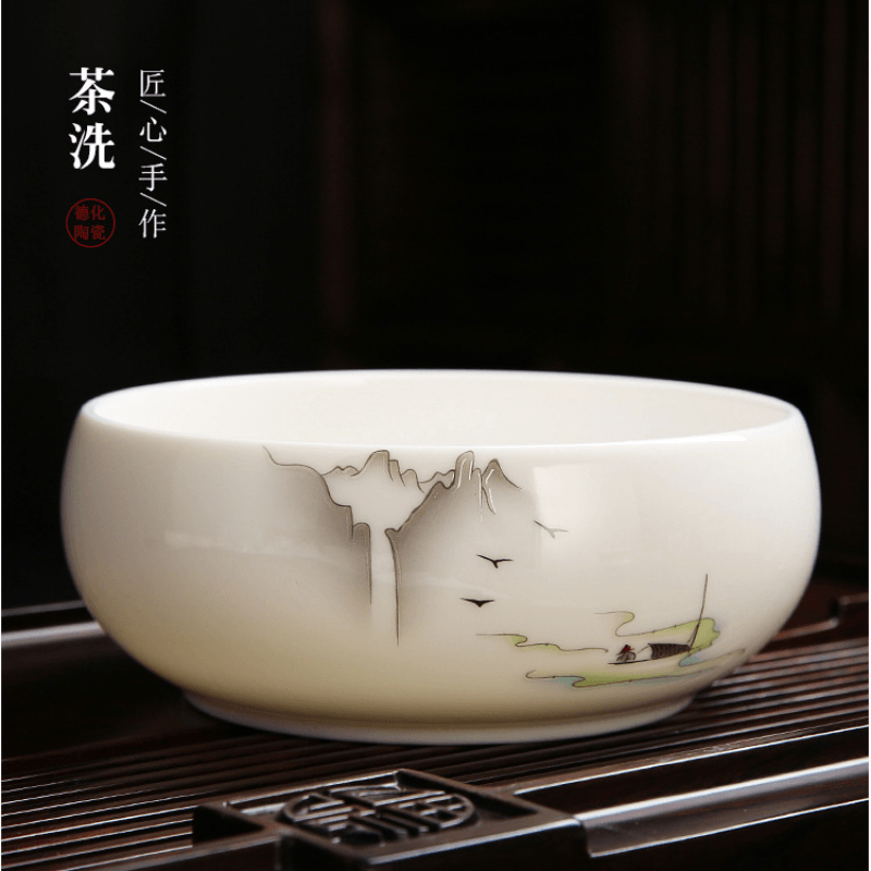 Mutton Fat Jade White Porcelain Tea Gift Set [Shangshan Ruoshui] - YIQIN TEA HOUSE | yiqinteahouse.com | ceramic teapot, new arrival, teaware, teaware set