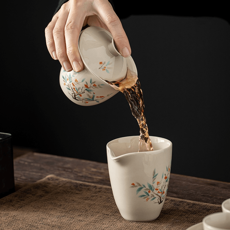 Plant Ash Ceramic Gongfu Tea Gift Set - YIQIN TEA HOUSE | yiqinteahouse.com | ceramic teapot, teaware, teaware set