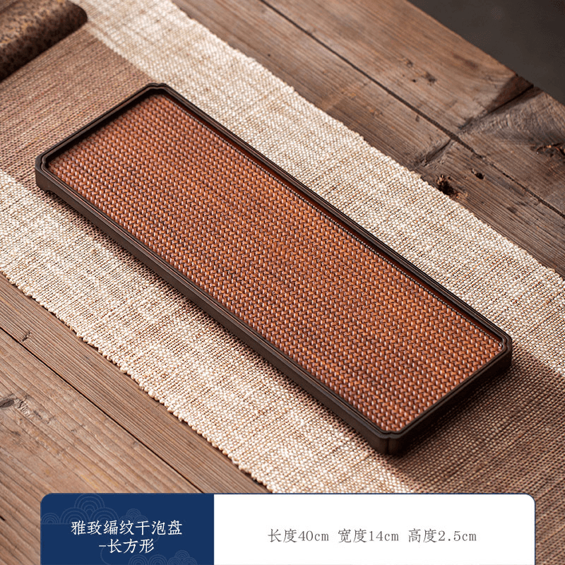 Retro Bamboo Tea Tray - YIQIN TEA HOUSE | yiqinteahouse.com | new arrival, tea tray, teaware