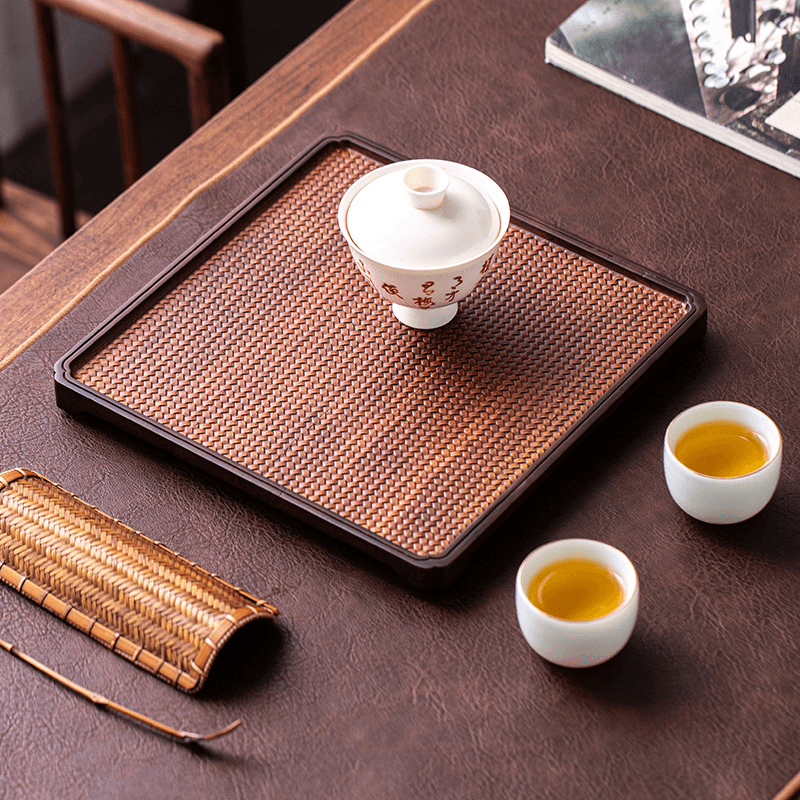 Retro Bamboo Tea Tray - YIQIN TEA HOUSE | yiqinteahouse.com | new arrival, tea tray, teaware