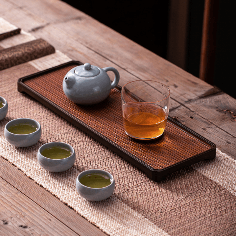 Retro Bamboo Tea Tray - YIQIN TEA HOUSE | yiqinteahouse.com | new arrival, tea tray, teaware