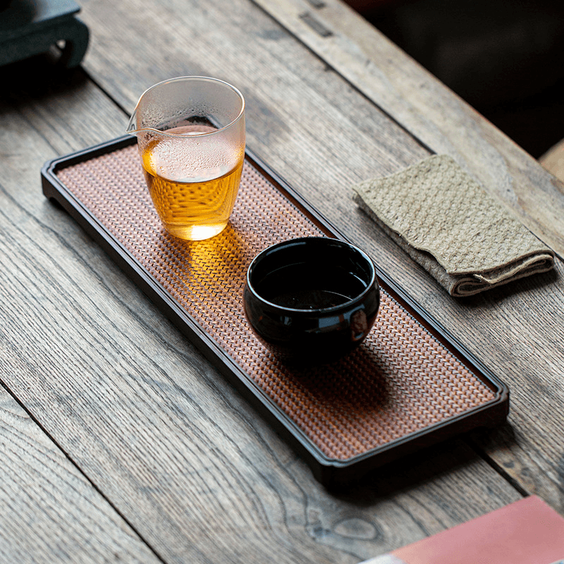 Retro Bamboo Tea Tray - YIQIN TEA HOUSE | yiqinteahouse.com | new arrival, tea tray, teaware