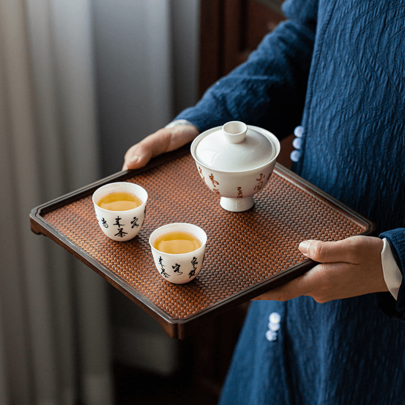 Retro Bamboo Tea Tray - YIQIN TEA HOUSE | yiqinteahouse.com | new arrival, tea tray, teaware