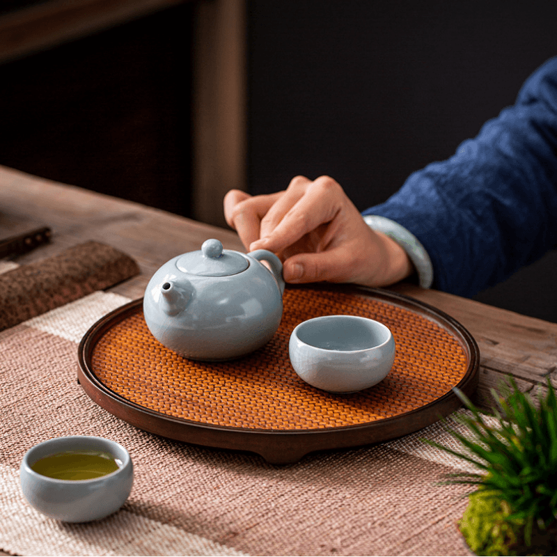 Retro Bamboo Tea Tray - YIQIN TEA HOUSE | yiqinteahouse.com | new arrival, tea tray, teaware