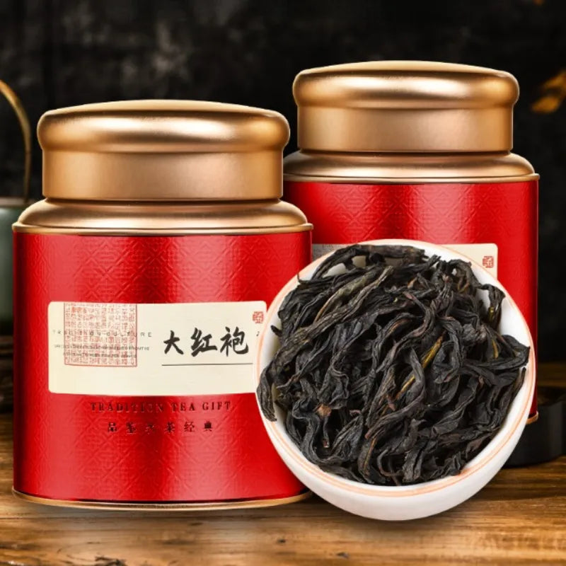 Wuyi [Da Hong Pao] Strong Aroma Oolong Tea Canned Gift Set 360g - YIQIN TEA HOUSE | yiqinteahouse.com | da hong pao, oolong tea, tea