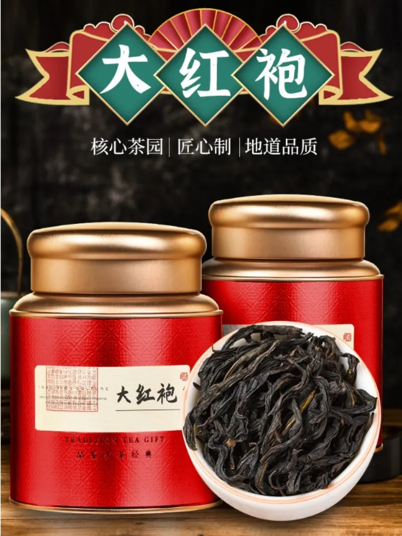 Wuyi [Da Hong Pao] Strong Aroma Oolong Tea Canned Gift Set 360g - YIQIN TEA HOUSE | yiqinteahouse.com | da hong pao, oolong tea, tea