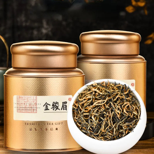 Wuyi [Jin Jun Mei] Flora Aroma Canned Gift Set 250/500g - YIQIN TEA HOUSE | yiqinteahouse.com | black tea, jin jun mei, tea