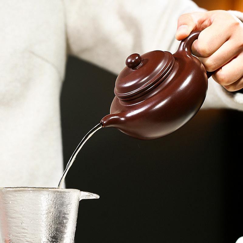 Yixing Purple Clay Teapot [Antique] | 宜兴紫砂壶 原矿紫朱泥 [仿古] - YIQIN TEA HOUSE 一沁茶舍 | yiqinteahouse.com