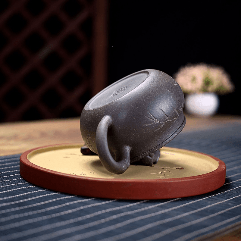Yixing Purple Clay Teapot [Breeze] | 宜兴紫砂壶 原矿青段泥 [清风竣节] - YIQIN TEA HOUSE 一沁茶舍  |  yiqinteahouse.com