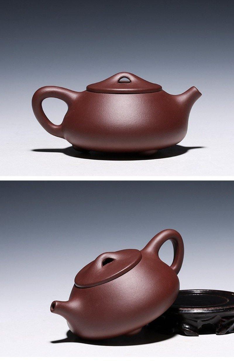 Yixing Purple Clay Teapot [Jingzhou Shi Piao] | 宜兴紫砂壶 原矿老紫泥/紫泥 [景舟石瓢]