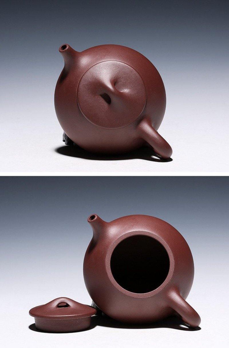 Yixing Purple Clay Teapot [Jingzhou Shi Piao] | 宜兴紫砂壶 原矿老紫泥/紫泥 [景舟石瓢]