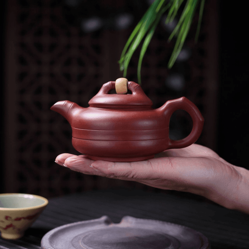 Yixing Purple Clay Teapot [Lucky] | 宜兴紫砂壶 原矿大红袍 [时来运转] - YIQIN TEA HOUSE 一沁茶舍  |  yiqinteahouse.com