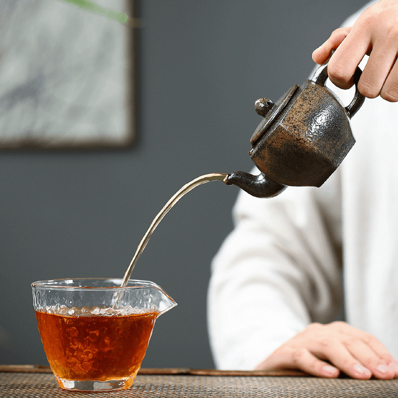 Yixing Purple Clay Teapot [Palace Lantern] | 宜兴紫砂壶 原矿青段烧 [六方宫灯] - YIQIN TEA HOUSE 一沁茶舍  |  yiqinteahouse.com