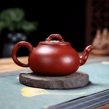 Load image into Gallery viewer, Yixing Purple Clay Teapot [Plum Pile] | 宜兴紫砂壶 珍藏大红袍 [梅桩] - YIQIN TEA HOUSE 一沁茶舍  |  yiqinteahouse.com
