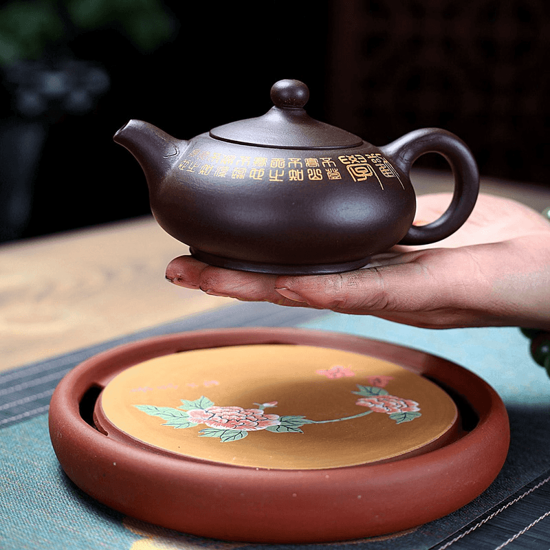 Yixing Purple Clay Teapot [Ruding] | 宜兴紫砂壶 原矿紫泥 [乳鼎] - YIQIN TEA HOUSE 一沁茶舍  |  yiqinteahouse.com