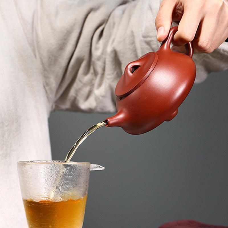 Yixing Purple Clay Teapot [Shi Piao] | 宜兴紫砂壶 原矿大红袍 [石瓢] - YIQIN TEA HOUSE 一沁茶舍 | yiqinteahouse.com