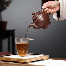 Load image into Gallery viewer, Yixing Zisha Teapot [Yuhuan Gong Deng 玉环宫灯] (Zi Ni - 320ml)
