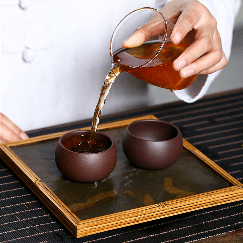 Yixing Purple Clay (Zisha) [Round Cup] Tea Cup 80ml - YIQIN TEA HOUSE | yiqinteahouse.com | tea cup, teaware