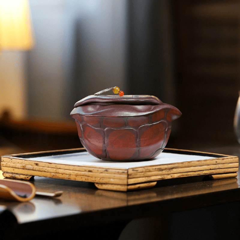 Yixing Zisha Hand-Grab Pot / Teapot [Wealthy] (Zi Ni - 300ml) - YIQIN TEA HOUSE | yiqinteahouse.com | 200-300ml, gaiwan, new arrival, teapot, teaware, zisha teapot