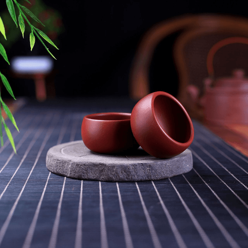 Yixing Zisha Tea Cup [Dahongpao] 50/90ml - YIQIN TEA HOUSE | yiqinteahouse.com | tea cup, teaware