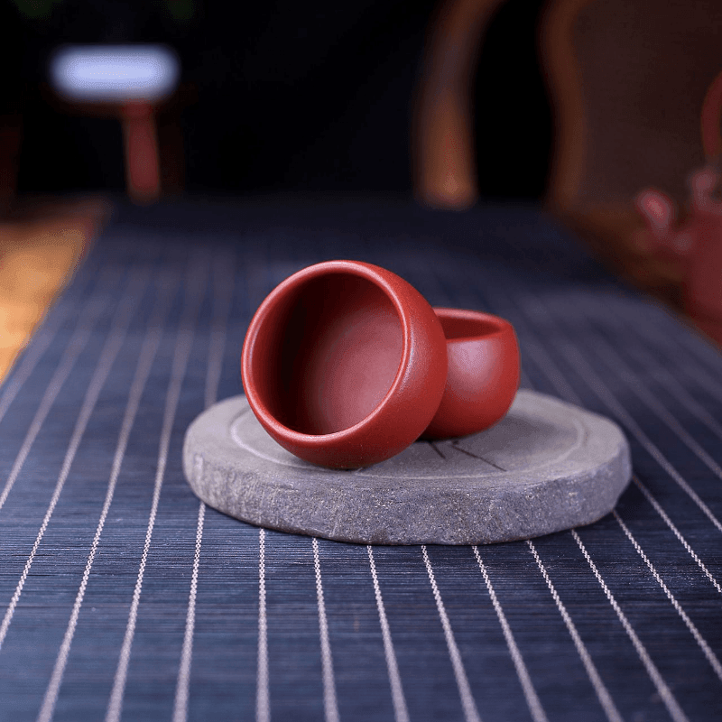 Yixing Zisha Tea Cup [Dahongpao] 50/90ml - YIQIN TEA HOUSE | yiqinteahouse.com | tea cup, teaware