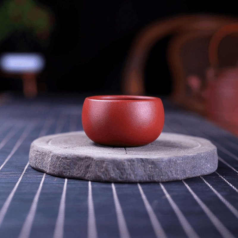 Yixing Zisha Tea Cup [Dahongpao] 50/90ml - YIQIN TEA HOUSE | yiqinteahouse.com | tea cup, teaware