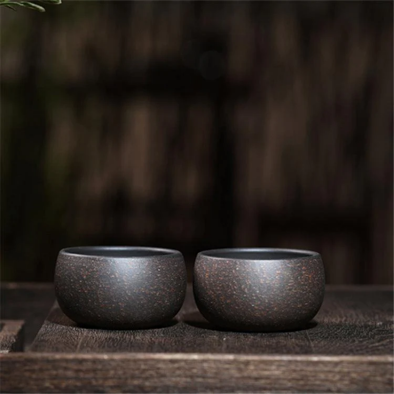 Yixing Zisha Tea Cup [Hei Jin Sha / Long Xue Sha] 40ml - YIQIN TEA HOUSE | yiqinteahouse.com | tea cup, teaware