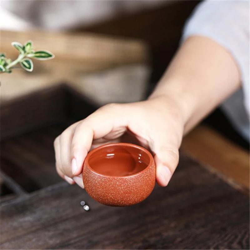 Yixing Zisha Tea Cup [Hei Jin Sha / Long Xue Sha] 40ml - YIQIN TEA HOUSE | yiqinteahouse.com | tea cup, teaware