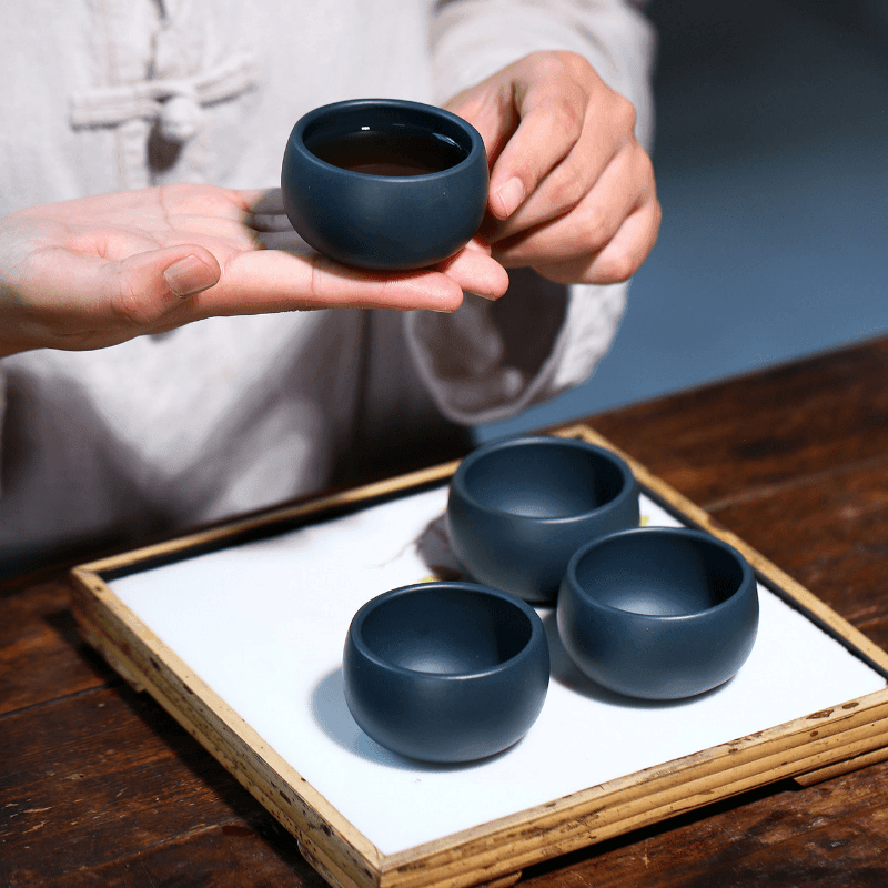 Yixing Zisha Tea Cup [Tian Qing Ni] 60ml - YIQIN TEA HOUSE | yiqinteahouse.com | tea cup, teaware