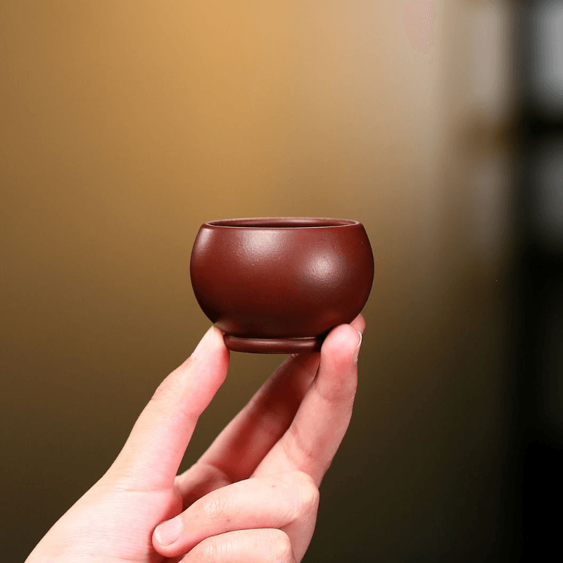 Yixing Zisha Tea Cup [Zi Zhu Ni 60ml] - YIQIN TEA HOUSE | yiqinteahouse.com | tea cup, teaware