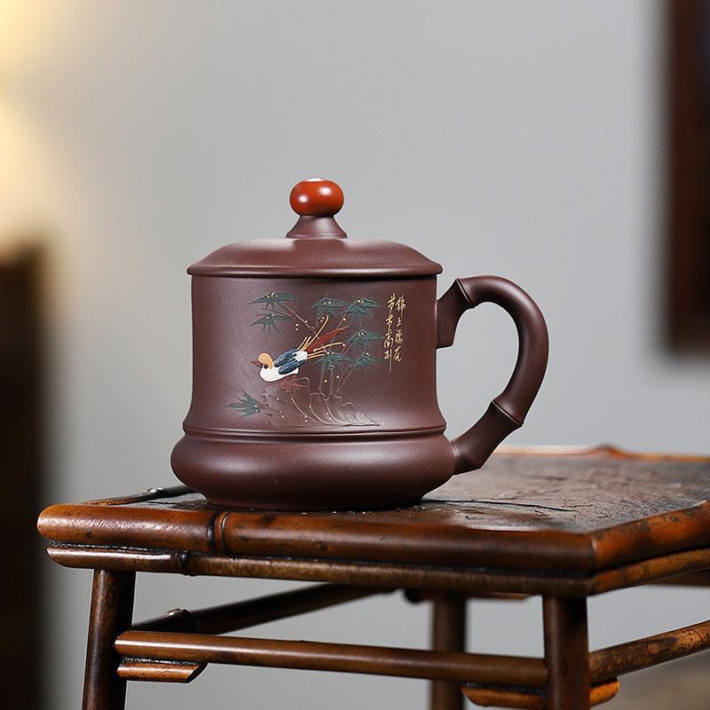 Yixing Zisha Tea Mug [Good Luck] 400ml - YIQIN TEA HOUSE | yiqinteahouse.com | tea mug, teaware