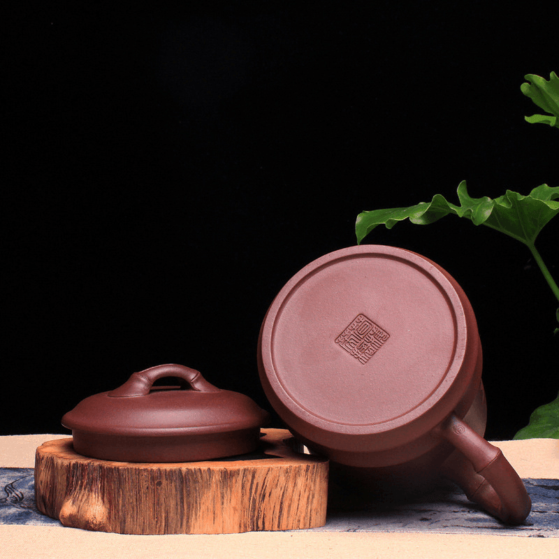 Yixing Zisha Tea Mug [Qingfeng Bamboo] 550ml - YIQIN TEA HOUSE | yiqinteahouse.com | tea mug, teaware