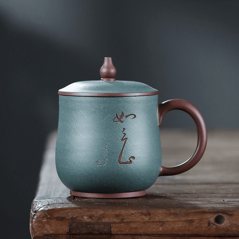 Yixing Zisha Tea Mug [Ruyi] 420ml - YIQIN TEA HOUSE | yiqinteahouse.com | tea mug, teaware