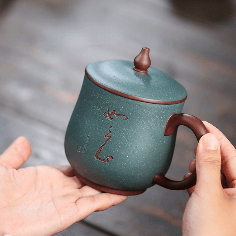 Yixing Zisha Tea Mug [Ruyi] 420ml - YIQIN TEA HOUSE | yiqinteahouse.com | tea mug, teaware