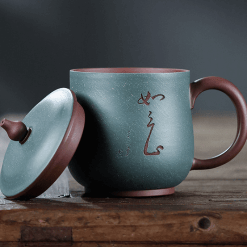 Yixing Zisha Tea Mug [Ruyi] 420ml - YIQIN TEA HOUSE | yiqinteahouse.com | tea mug, teaware