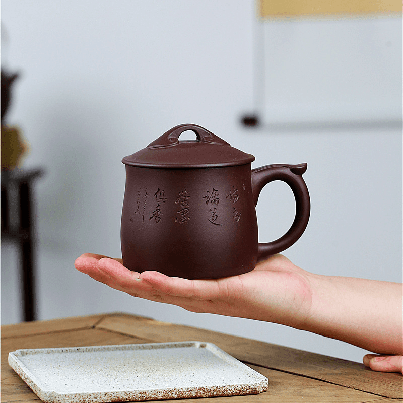 Yixing Zisha Tea Mug [Ruyi] 500ml - YIQIN TEA HOUSE | yiqinteahouse.com | tea mug, teaware