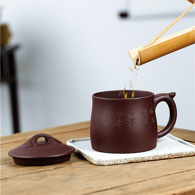 Yixing Zisha Tea Mug [Ruyi] 500ml - YIQIN TEA HOUSE | yiqinteahouse.com | tea mug, teaware