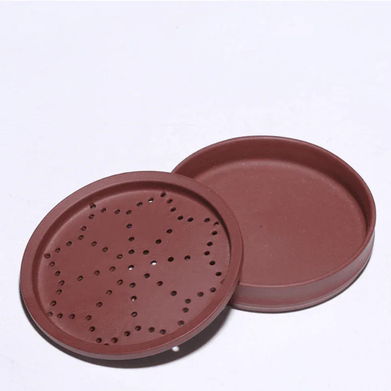 Yixing Zisha Tea Mug with Filter [Bamboo] 5pcs Set (Zi Ni - 450ml) - YIQIN TEA HOUSE | yiqinteahouse.com | tea mug, teaware